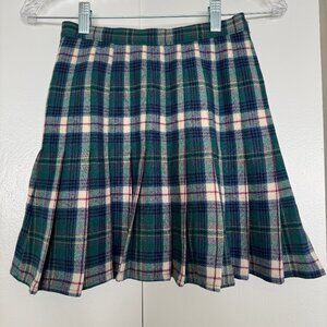 Vintage Pendelton Plaid Wool Mini Skirt XS